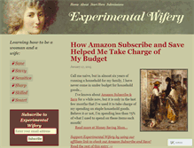 Tablet Screenshot of experimentalwifery.com
